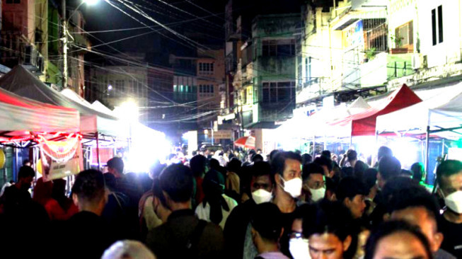 Kawasan "Jin Buang Anak" Jadi Jambi Night Market  di Pasar Jambi