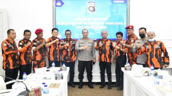 Kapolda Jambi Terima Kunjungan Silaturahmi Ketua MPW Pemuda Pancasila Jambi