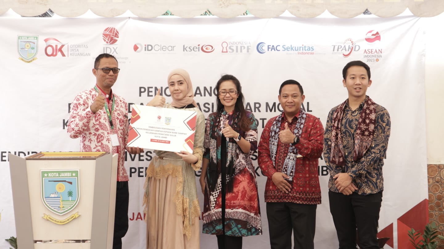 Penyerahan Bantuan Alat Pengelolaan Sampah untuk GI BEI Pematang Sulur. II Foto Ist
