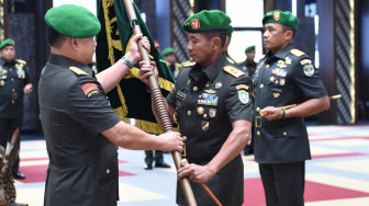 KSAD Jenderal Dudung Pimpin Sertijab Dua Pangdam TNI