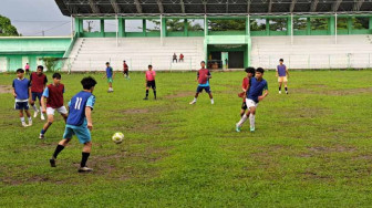 Lapangan Tergenang Air, Seleksi Tim Sepak Bola Porprov Kota Jambi Tidak Maksimal