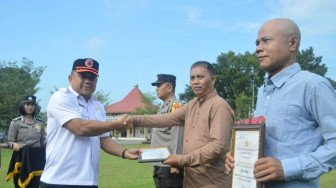 Apel KASATKAMBLING Tahun 2023 Polres Muaro Jambi, Sekda Jadi Irup