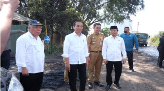 Pj Bupati Muarojambi Dampingi Presiden RI Jokowi Kunjungan ke Talang Duku