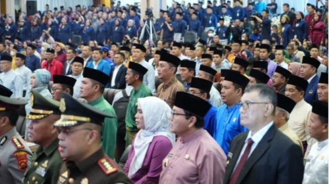 Pj Bupati Muarojambi Bachyuni Deliansyah Hadiri Rapat Paripurna HUT Kita Jambi