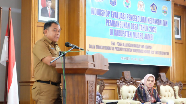 Workshop Evaluasi Pengelolaan Keuangan dan Pembangunan Desa di Kabupaten Muaro Jambi Tahun 2023