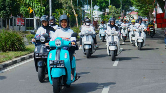 Moment "Merah Putih" Riders Yamaha Fazzio & Filano Meriahkan Event Yamaha Classy Merdeka Ride