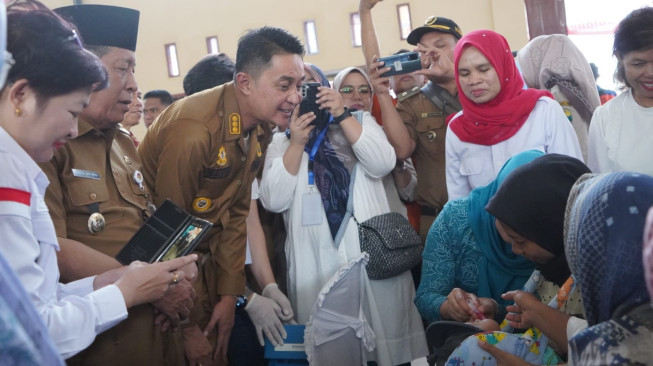 Gebyar Penimbangan, Pengukuran Balita dan Launching Imunisasi Rotavirus se Kabupaten Muaro Jambi Sukses