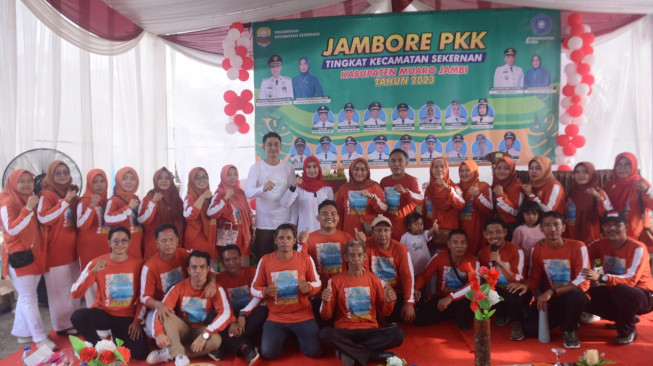 Jambore PKK Tingkat Kecamatan Sekernan Ditutup Pj Bupati Muaro Jambi