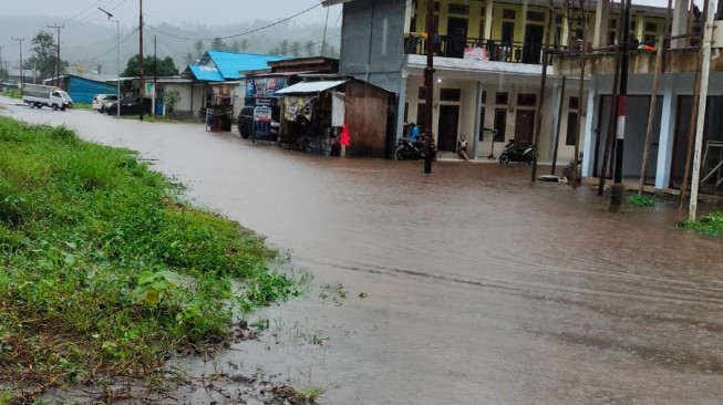 Banjir Halmahera Tengah Berangsur Surut, BPBD Ingatkan Warga Curah Hujan Masih Tinggi, Waspadaaaa
