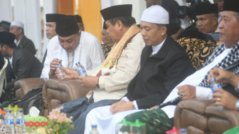 Abdullah Sani, HBA dan Bacyuni Deliansyah Hadiri Apel Hari Santri Nasional (HSN) di Pondok Pesantren Daaru Attauhid, Muaro Jambi.