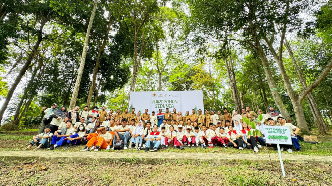 Pertamina EP Field Jambi Tanam   4000 Pohon di Hutan Kota, Kota Jambi