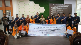 15 Mahasiswa UNJA Terima   Beasiswa dari Pelindo Jambi