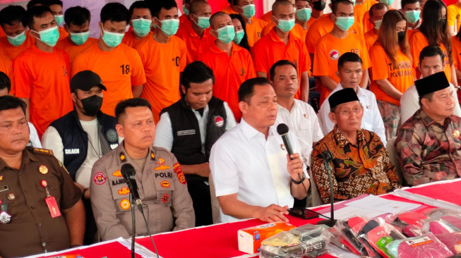 Polda Jambi Amankan 199 Orang Terlibat Kasus Narkoba, 10 Diantaranya Wanita dan 3 Anak Dibawah Umur.