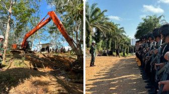 Tim Gabungan Tutup Ratusan Sumur Tambang Ilegal di Desa Bungku dan Desa Pompa Air