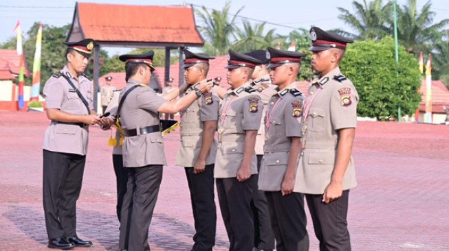 147 Bintara Polri Resmi Dilantik Kapolda Jambi