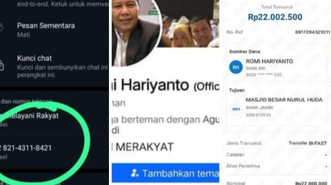 Awas Penipu Catut Nama Romi Hariyanto Berkeliaran, Sekjen Terminator, Ini Kerja Politik Kotor, Untuk Merusak Nama Romi yang Konsisten dan Menepati Janji.