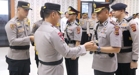 Polres Muaro Jambi AKBP Heri Supriawan dan Polres Tanjabtim AKBP Maulia Kuswicaksono