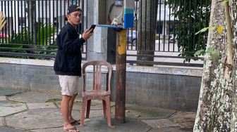 PT PLN Sediakan Sambungun Pemakaian Listrik Umum Bagi UMKM  di Kawasan Tugu Keris Siginjai