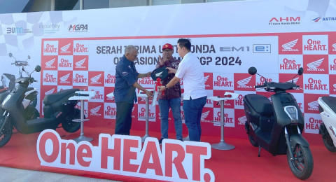 Perdana, Motor Listrik Honda   Resmi Dukung MotoGP Mandalika