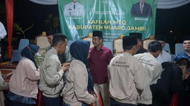 Pejabat Bupati Sambut Kedatangan Para Kafilah MTQ Asal Kabupaten Muaro Jambi