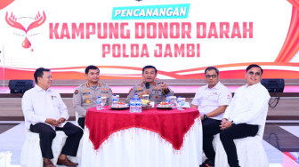 Polda Jambi Polopor Kampung Donor Darah Pertama di Indonesia