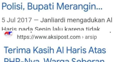 Jejak Digital Al Haris Mengerikan Dari Tuduhan Selingkuh Hingga PHP...?