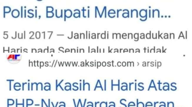 Jejak Digital Al Haris Mengerikan Dari Tuduhan Selingkuh Hingga PHP...?