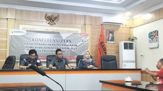 Bawaslu Jambi Tangani 38 Dugaan Pelanggaran