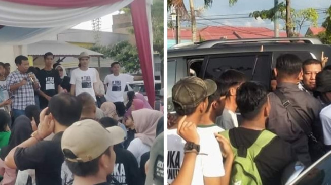 Romi Hariyanto Dicegat Mahasiswa di Bungo, Romi Janji Akan Angkat Warga Bungo Menduduki Jabatan Eselon Dua di Pemprov Jambi