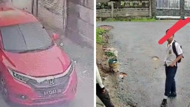 Seorang Siswa Jadi Korban Asusila, Mobil Pelaku Terekam di CCTV Komplek, Pelaku Diduga seorang Pejabat di Pemprov Jambi..?