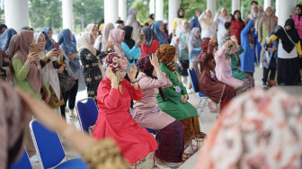 Dharma Wanita Persatuan (DWP) Kab. Muaro Jambi Menggelar Perlombaan Dalam Memperingati Hari Ibu ke-96