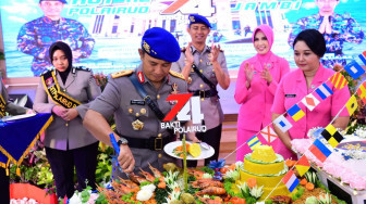 Ditpolairud Polda Jambi Gelar Syukuran Peringatan Dirgahayu Polairud ke 74