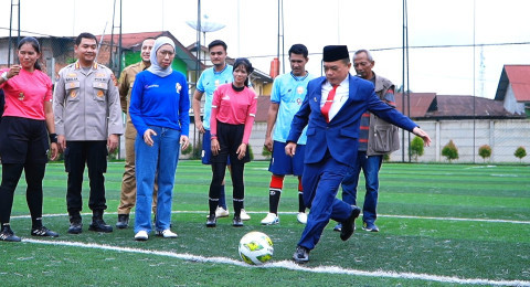 Gubernur Al Haris Buka Turnamen Mini Soccer ANTARA Cup 2024