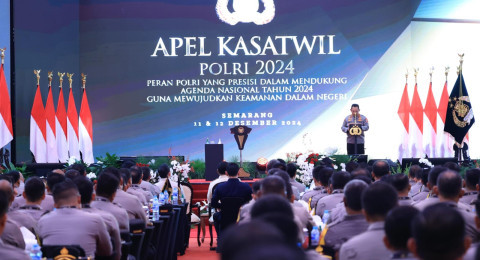 Apel Kasatwil Polri Dihadiri Presiden Prabowo, Kapolri: Suatu Kehormatan