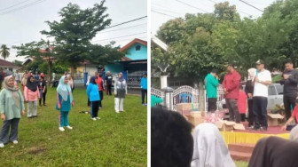 Senam Akbar, Bergoro, Cek Kesehatan Cara Warga RT 33 Simpang Tiga Sipin Membangun Kolaborasi dan Sinergi