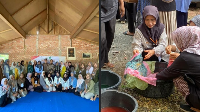 Kontribusi Dalam Pembangunan Desa,Nyai Nyai Muaro Jambi Antusias Ikuti Pelatihan UMKM Dari UM Jambi.