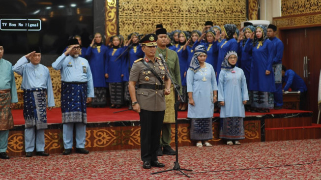 Pimpin Upacara Hari Jadi Provinsi Jambi,ini Amanat Kapolda