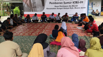 Bersiap Lakukan Pemboran Sumur KTBJ-09, Pertamina EP Jambi Field Gelar Sosialisasi dan Syukuran