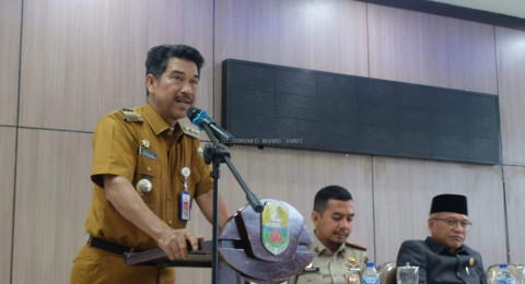 PJ Bupati Raden Najmi Hadiri Acara Rakor Penanganan Bencana Hidrometeorologi Tahun 2025