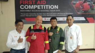 Memperingati K3 Nasional, SKK Migas - PetroChina International Jabung Ltd Gelar First Aid Competition