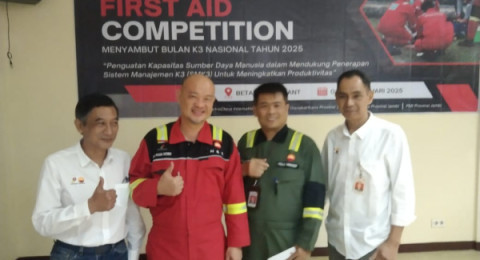 Memperingati K3 Nasional, SKK Migas - PetroChina International Jabung Ltd Gelar First Aid Competition