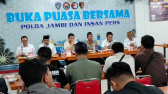 Menjaga Silaturahmi, Polda Jambi Gelar Buka Bersama Insan Pers.