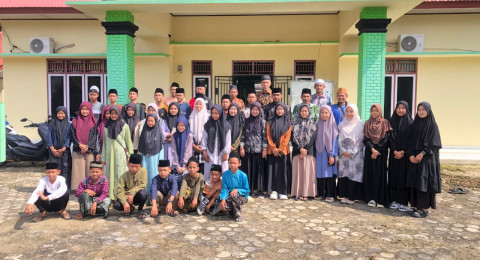 Santriwan Dan Santriwati Marjanul Qolbi Ikuti MTQ Tingkat Kecamatan Rimbo Bujang