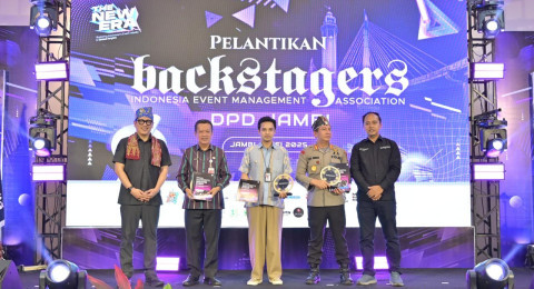 Wawako Hadiri Pelantikan Backstagers Indonesia Jambi: Dorong Industri Event dan Ekonomi Kreatif
