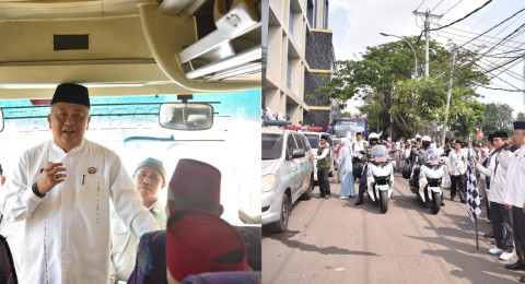 Sekda Kota Jambi Ridwan Lepas CJH Kota Jambi Kloter Pertama