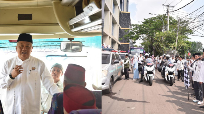 Sekda Kota Jambi Ridwan Lepas CJH Kota Jambi Kloter Pertama