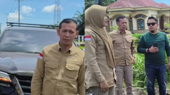 Rencana Perbaikan Multiyear, Bupati Tanjung Jabung Timur Bersama Gubernur Tinjau Jalan Sabak - Nipah Panjang