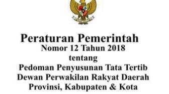 Implementasi Pembentukan Peraturan DPRD di Provinsi Jambi Mengenai Peraturan Pemerintah No.12 Tahun 2018 Pedoman Penyusunan Tata Tertib DPRD