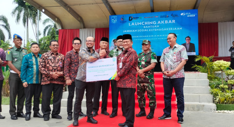 Menuju Universal Coverage, 3.000 Pekerja Rentan Kota Jambi Dapat Jaminan Sosial