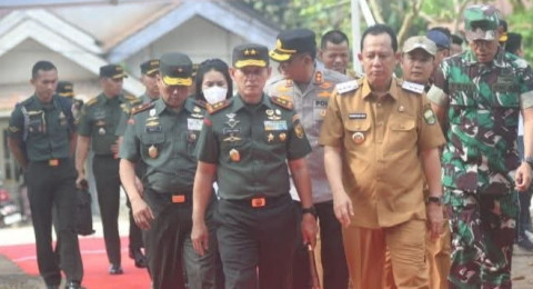 Program Penyediaan Air Bersih Bagi Masyarakat, Bupati Muaro Jambi Apresiasi Program Manunggal Air TNI AD